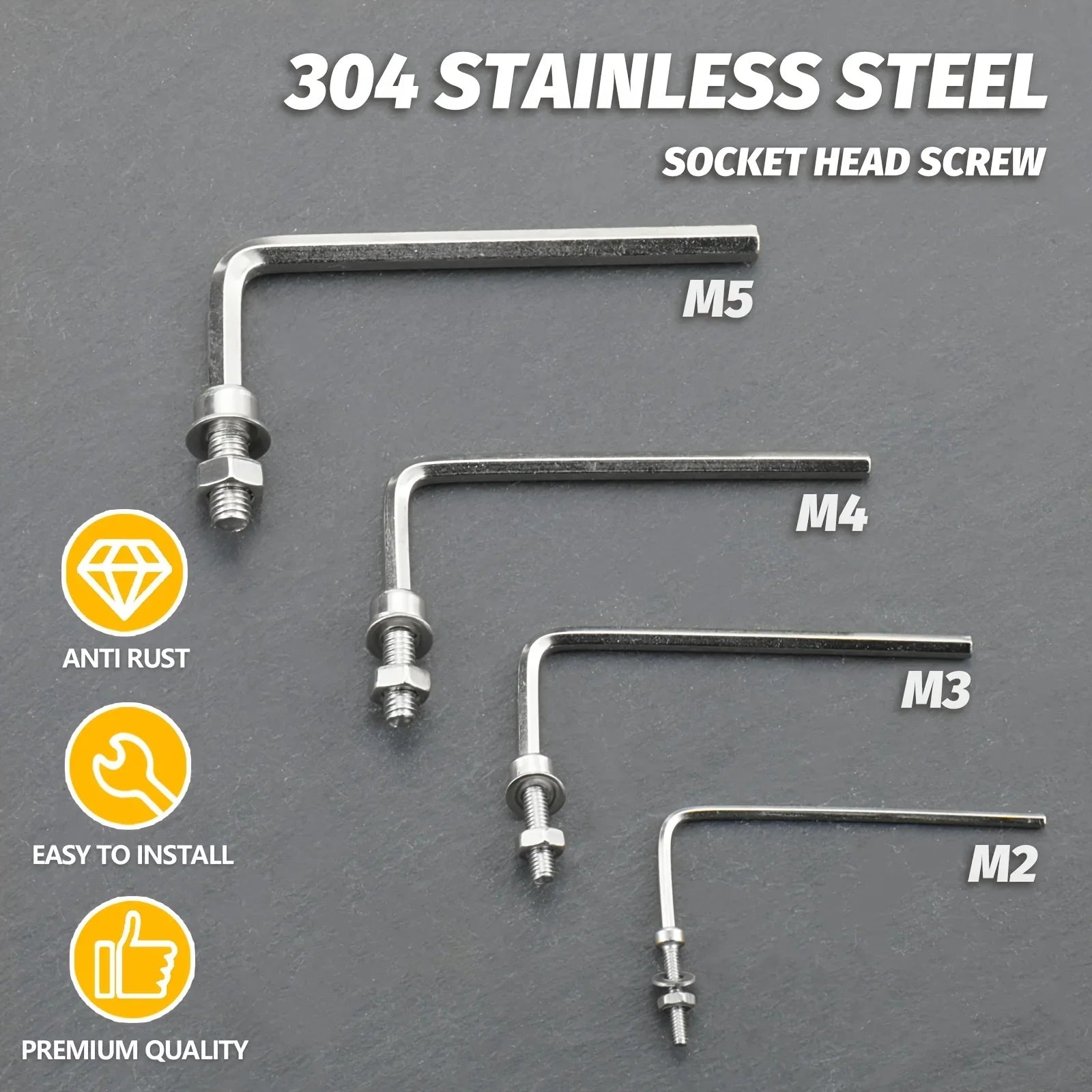Accessory set - Hexagonal head bolts, nuts, screws and screws Qme