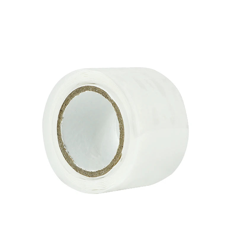White Self-Adhesive Waterproof Tape With High Pressure Resistance And Strong Leak-stopping And Water-stopping Repair Black 1Roll Qme 1rolls-white 1.5M 25mm