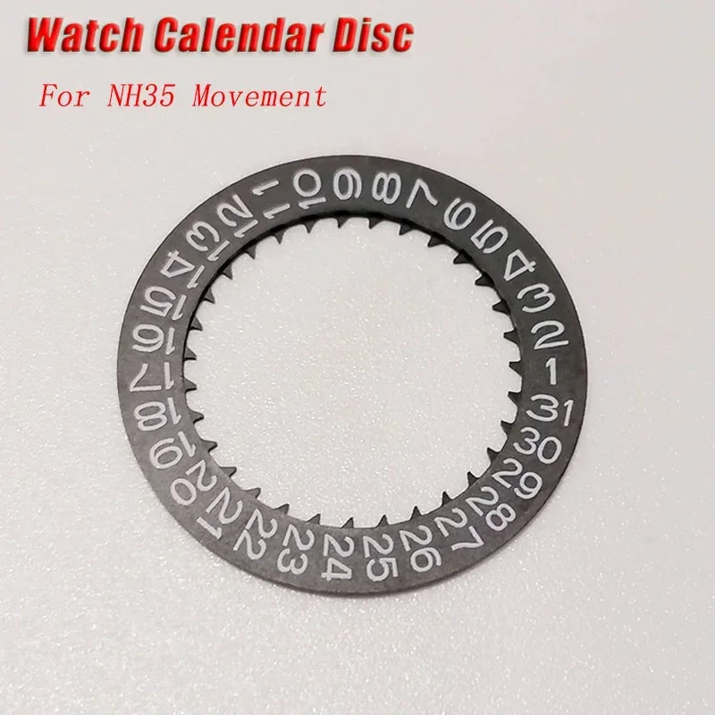 Black/White Watch Calendar Disk 3 o'clock Date Disc For NH35 Movement Modified Watches Calendar Accessories Qme