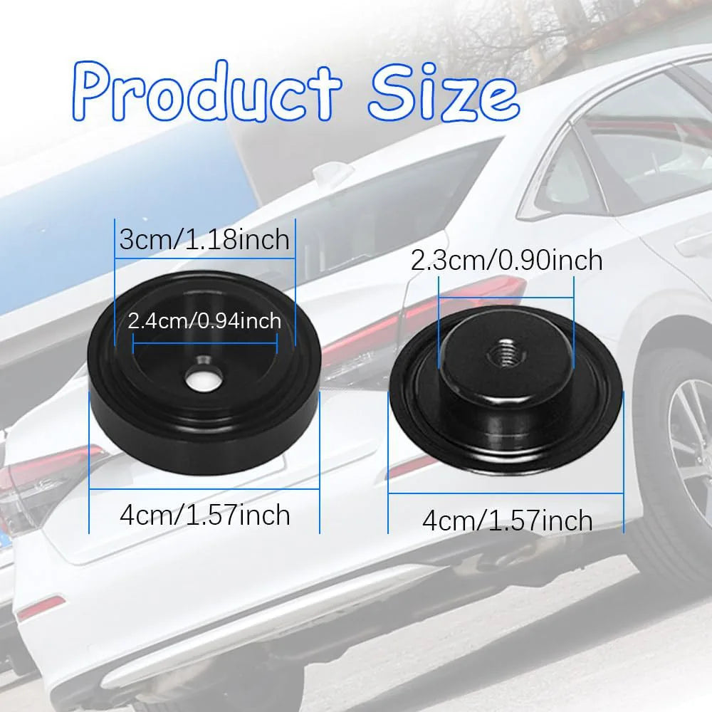 1 Set Aluminum Car Rear Wiper Delete Kit Plug Cap Universal Car Accessories Qme