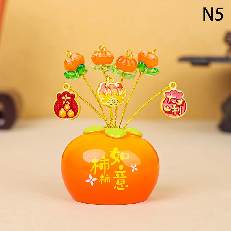 Chinese Year Money Tree God Feng Shui Fa Cai Lucky Fortune Miniature Qme 5