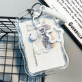 Student's Transparent Card Holder Kpop Music Identification Qme A2