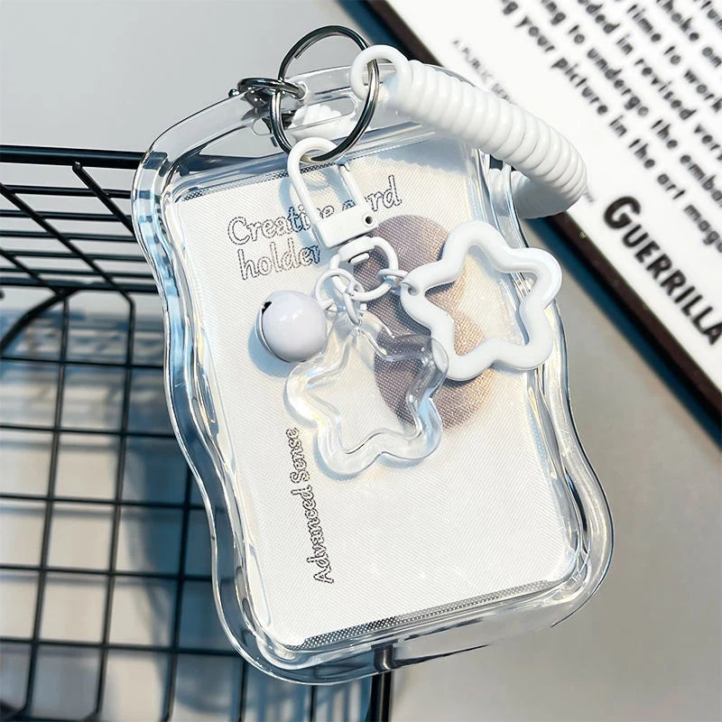 Student's Transparent Card Holder Kpop Music Identification Qme A2