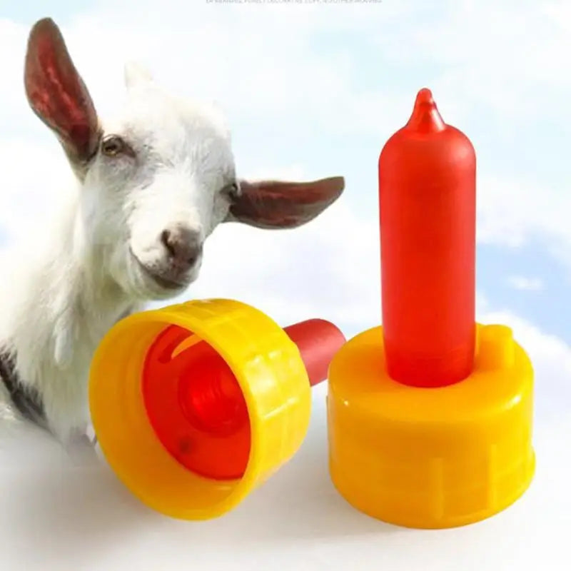 Small Animal Lamb Feeding Bottle Sheep Coke Red Nipple Goat Soft Pet Qme