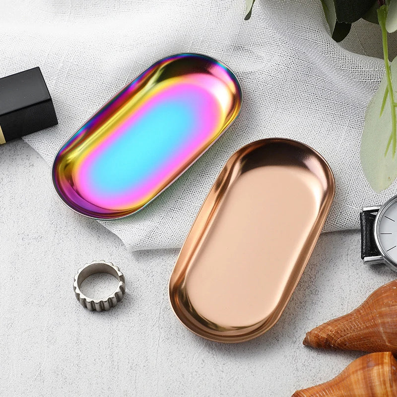 Shape Cosmetics Storage Table Jewelry Tray Multi-functional Home Qme