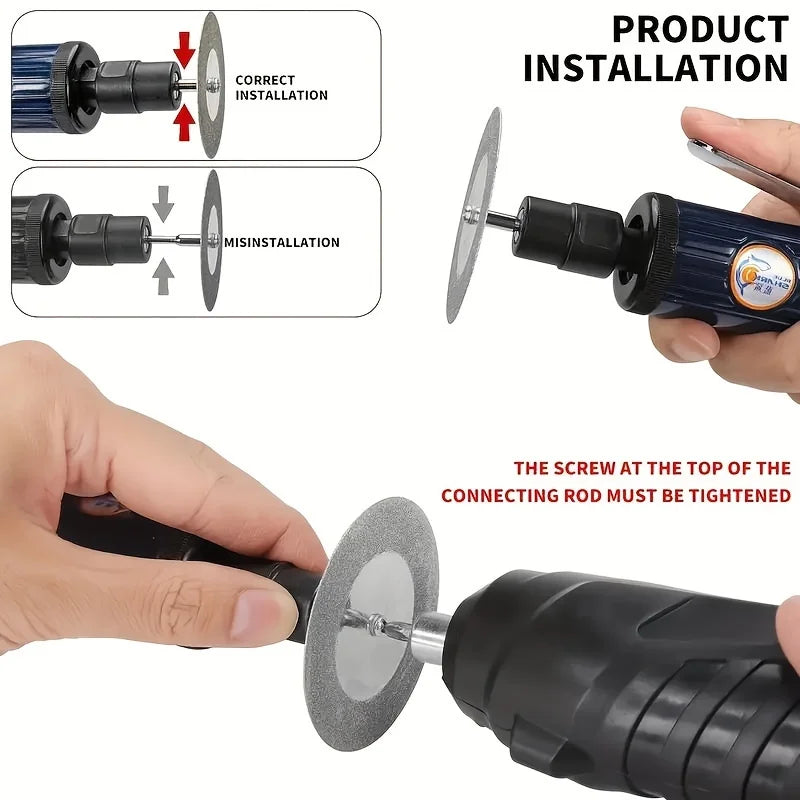 1/5 ultra-thin 1mm Mini Drill Pipe Cutting Wood Stone Plastic Glass Brick Diamond Cutting Disc Wheel Rotating Tool Circular Saw Qme