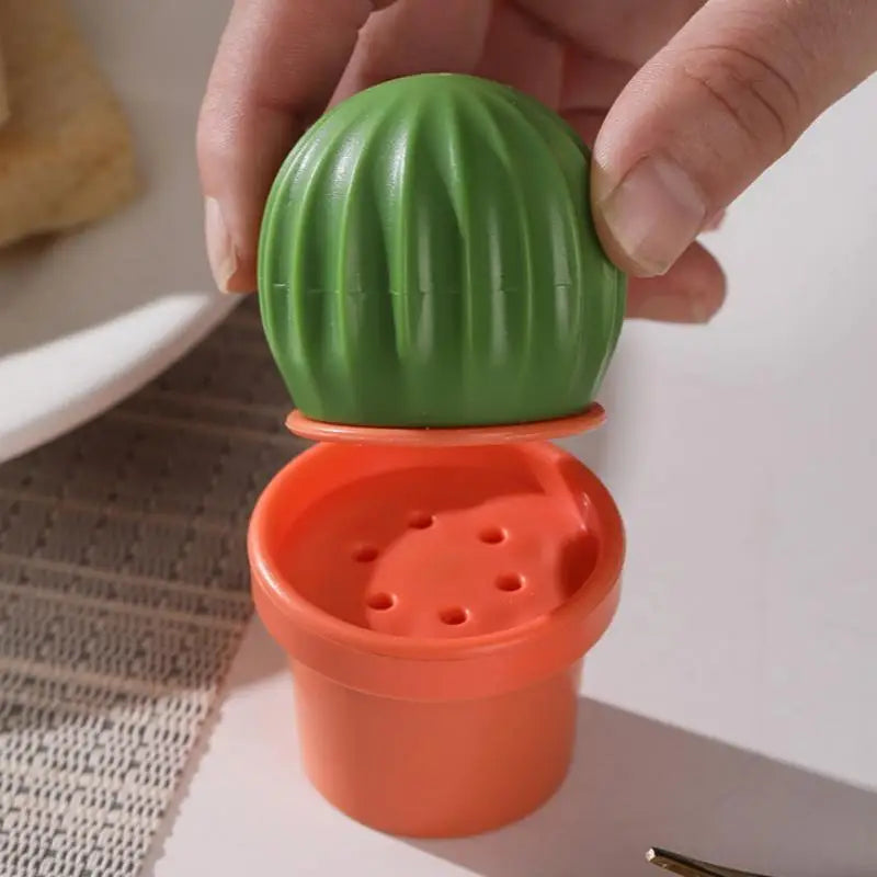 Creativity Cactus-shaped Seasoning Bottle Lid Plastic Salt Jar Qme