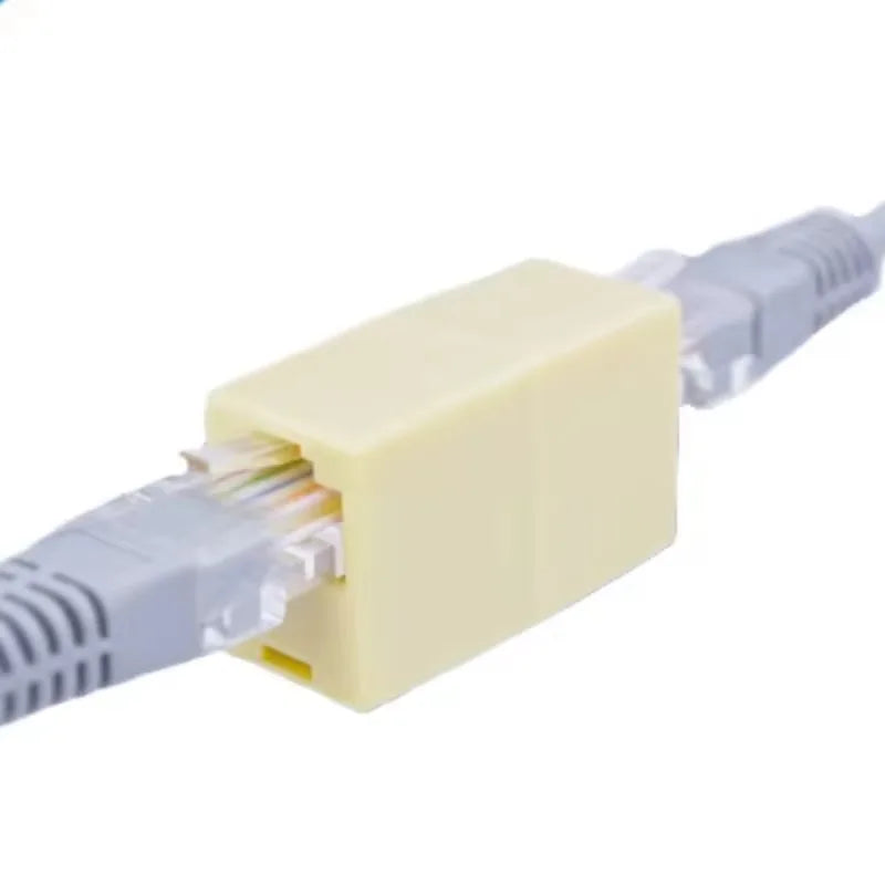 ESCAM CAT5 CAT5e Ethernet Adapter 8P8C RJ45 Connector Network Extension Cable Adapter for Ethernet Cable Female to Female Qme