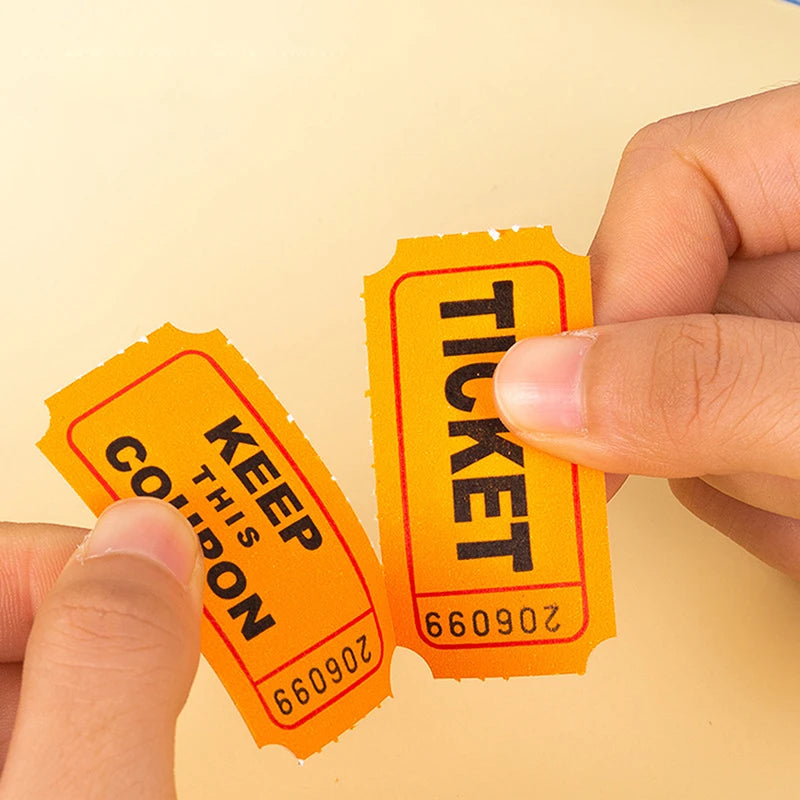 Event Essentials 100 Raffle Tickets Classroom Lottery Drink Fests Qme