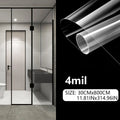 4 Mil Thicness Transparent HD Security Anti Theft Window Film Shower Room Bathroom Window Door Explosion Proof Tempered Film Qme Length800cm Wide30cm