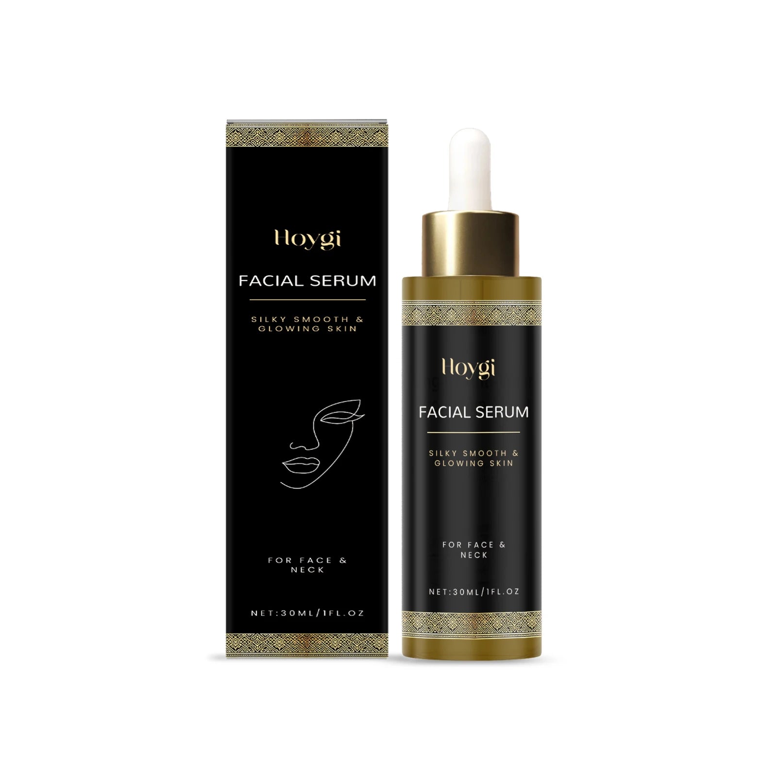 Tightening Facial Serum Moisturizing Anti-Wrinkle Brightening Face Essence Natural Rejuvenating Even Skin Tone Soft Elastic Skin Qme 30ml Boxed