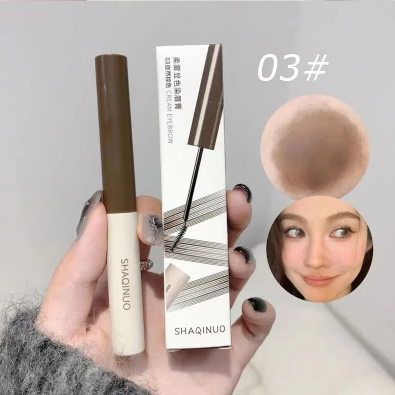 Eyebrow Dye Waterproof Long Lasting Natural Brown Eyebrow Gel Paint Eyebrow Tint Mascara Makeup Brow Enhancer Cream Cosmetics Qme A03