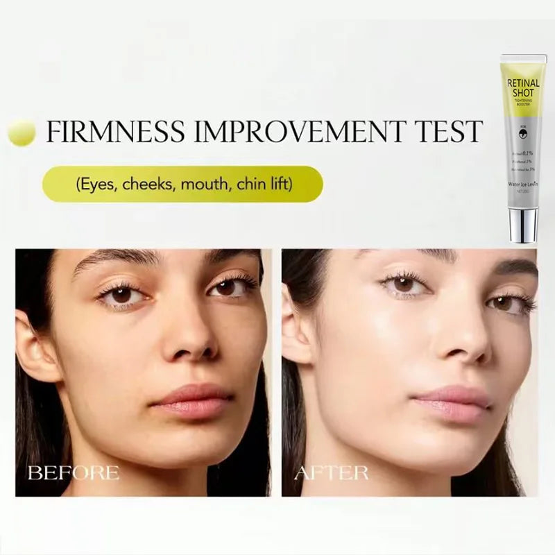 Retinal Shot Tightening Booster Eye Serum with 0.1% Retinal & 3% HA for Firming, Moisturizing & Smoothing Skin. Qme