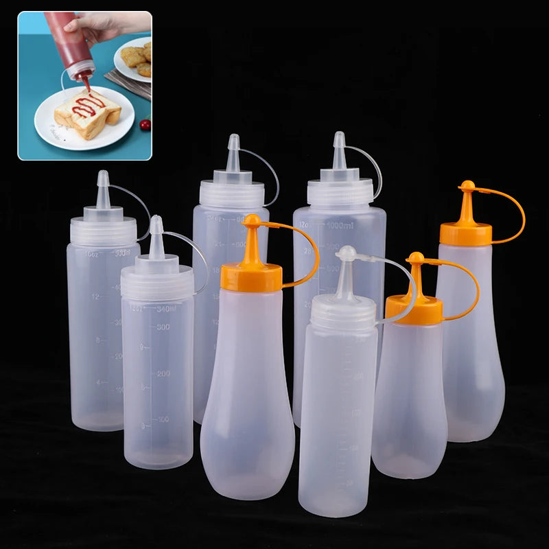 Kitchen Tools Squeeze Seasoning Bottle250- Condiment Bottles Ketchup Qme