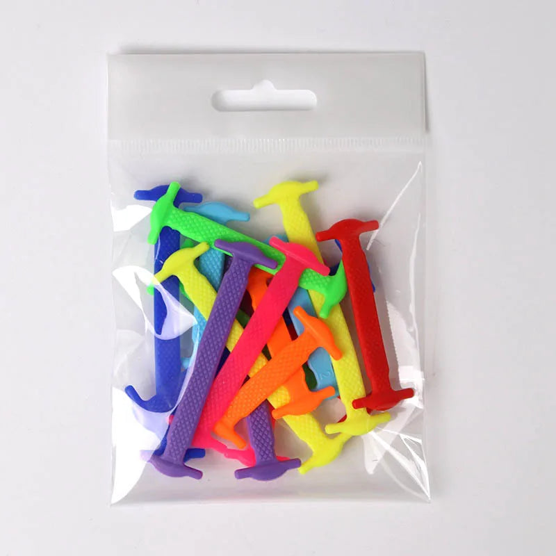 Lazy Shoelace Silicone Quick Lace Elastic Women Men No Tie Kids Adult Qme MULTICOLOR China Mainland