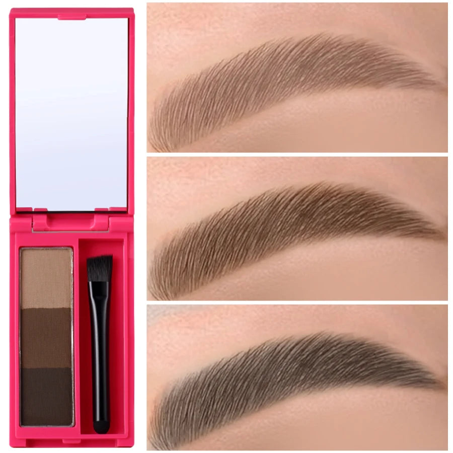 Waterproof Professional Eyebrow Powder Black Brown Coffee Lasting Qme