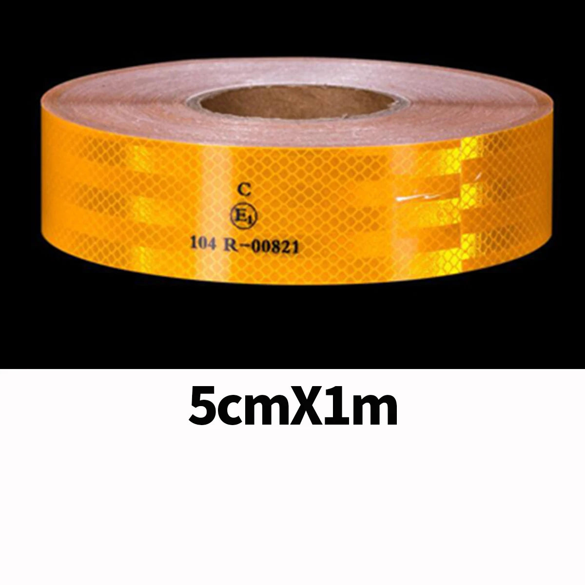 High Intensity Reflective Adhesive Tape Conspicuity Warning Car Stickers Reflectors Strip For Truck Trailer Safety Acce Qme Yellow-5cmX1m
