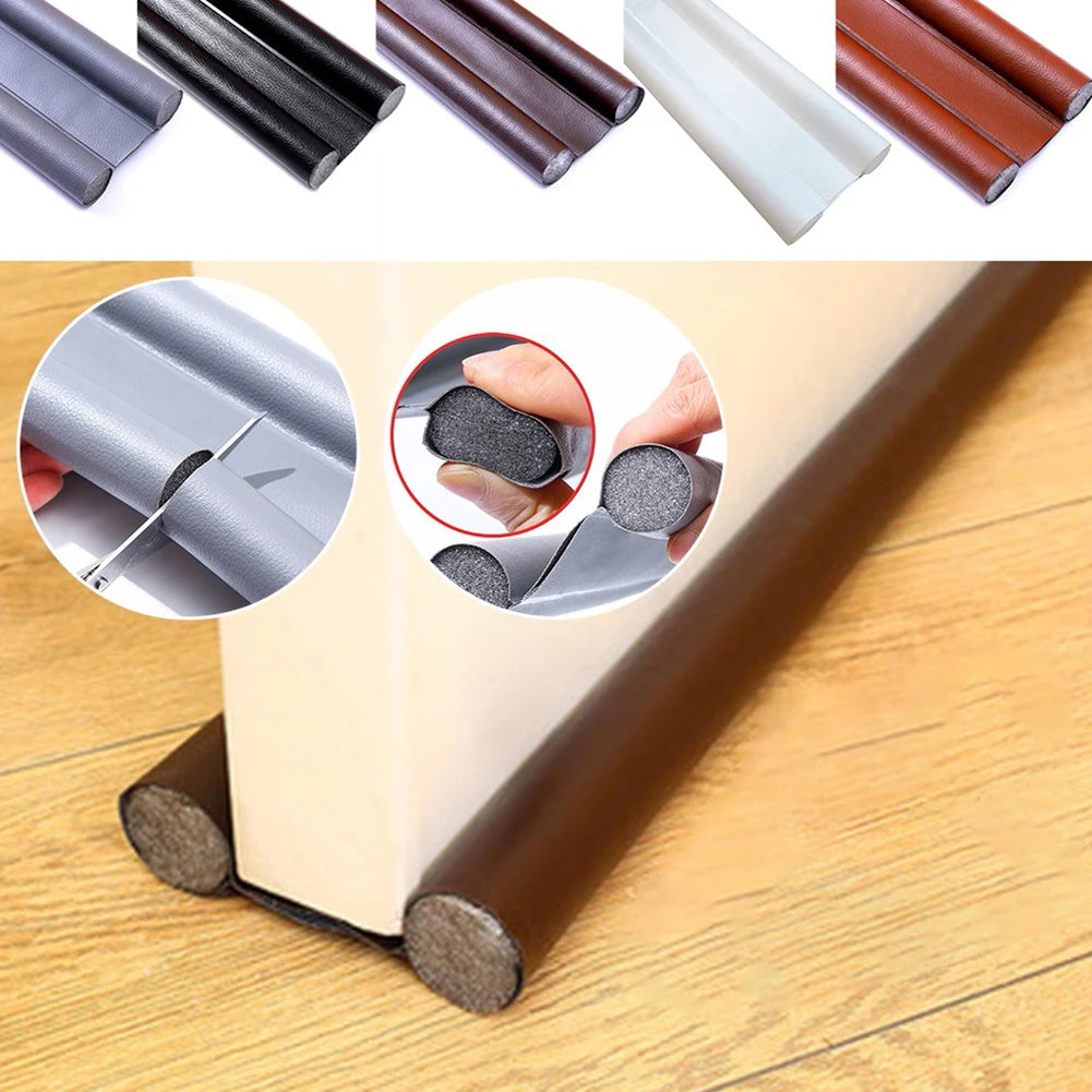 1pc 96cm Door Seal Strip Draught Excluder Stopper Door Bottom Wind Sweep Blocker Waterproof Door Draft Stoppers Sealing Strips Qme