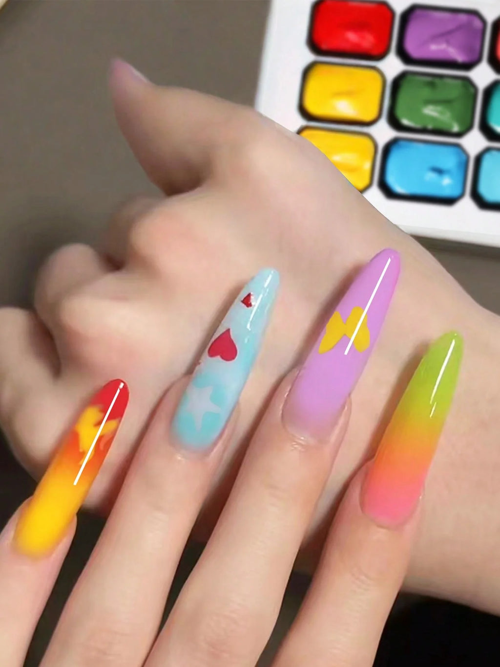 9-Color Y2K Dopamine Solid Gel Blush UV Nail DIY Art Charm Perfect Qme