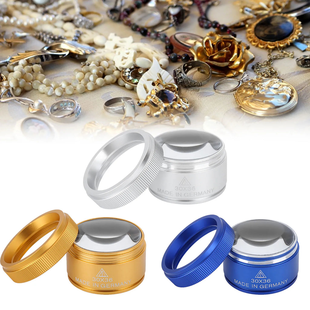 30X Magnifying Glass Handheld Portable Magnifier for Jewelry Identification Jewelry Magnifier Portable Magnifying Glass Qme
