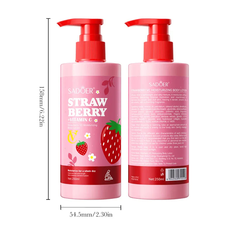 8 80fl Oz Strawberry Vitamin C Moisturizing Body Lotion Suitable Qme