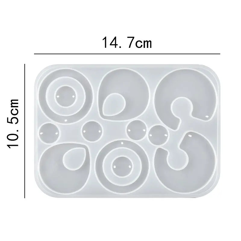 30 Styles Silicone Earring Pendant Silicone Resin Molds Jewelry Making Casting Mold for DIY UV Resin Epoxy Charms Craft Handmade Qme Style 20