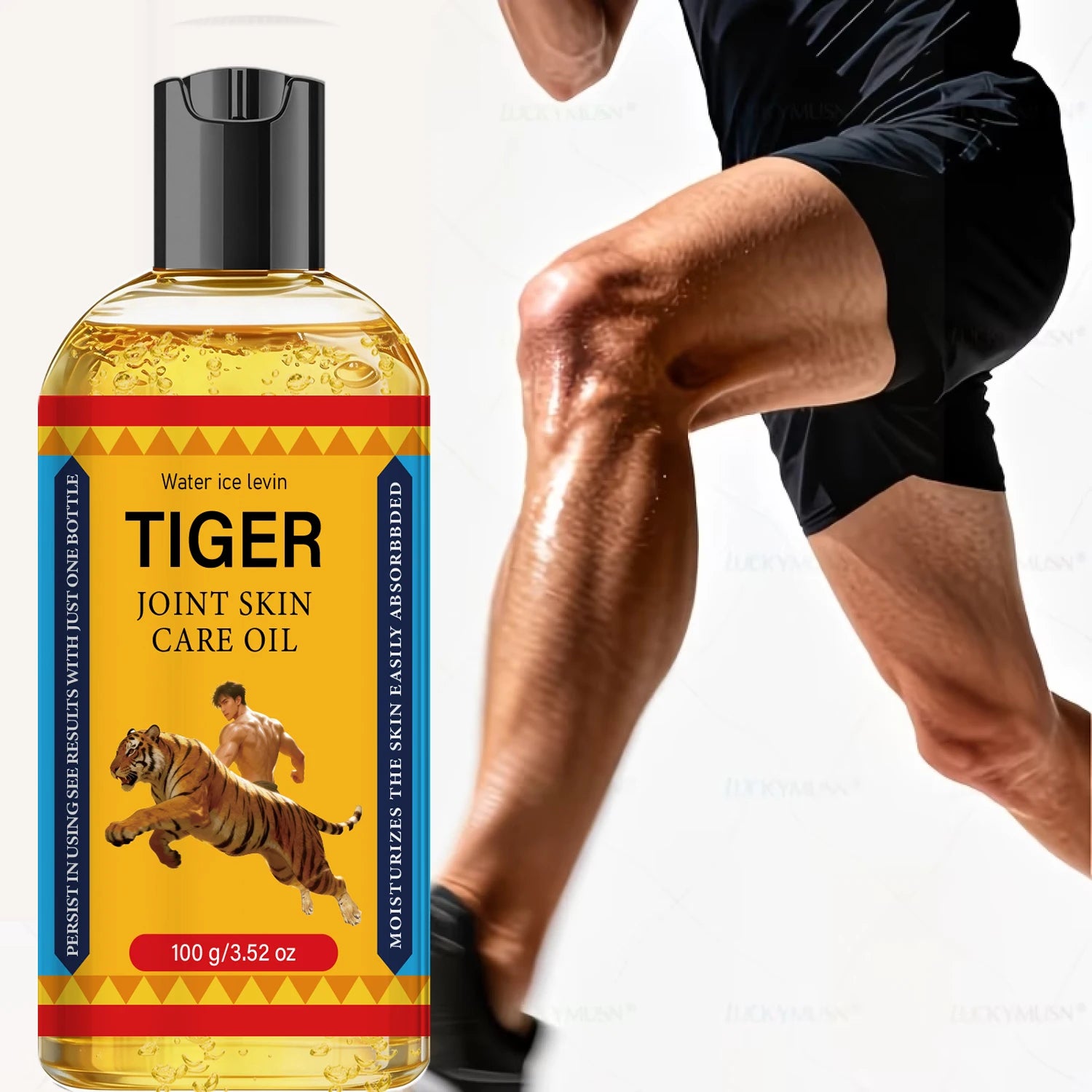 Collagen Infused Tiger Joint Skin Oil, Quick Absorb Hydrating Firming Body Care Oil Qme