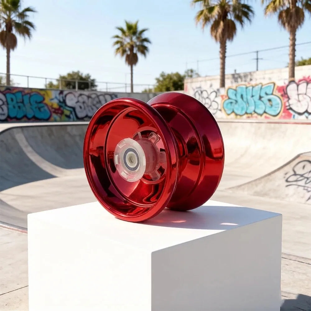 Premium Alloy Metal Yoyo, Stable Smooth Rotation, Classic Decompression Toy for Children and Amateur Players Qme
