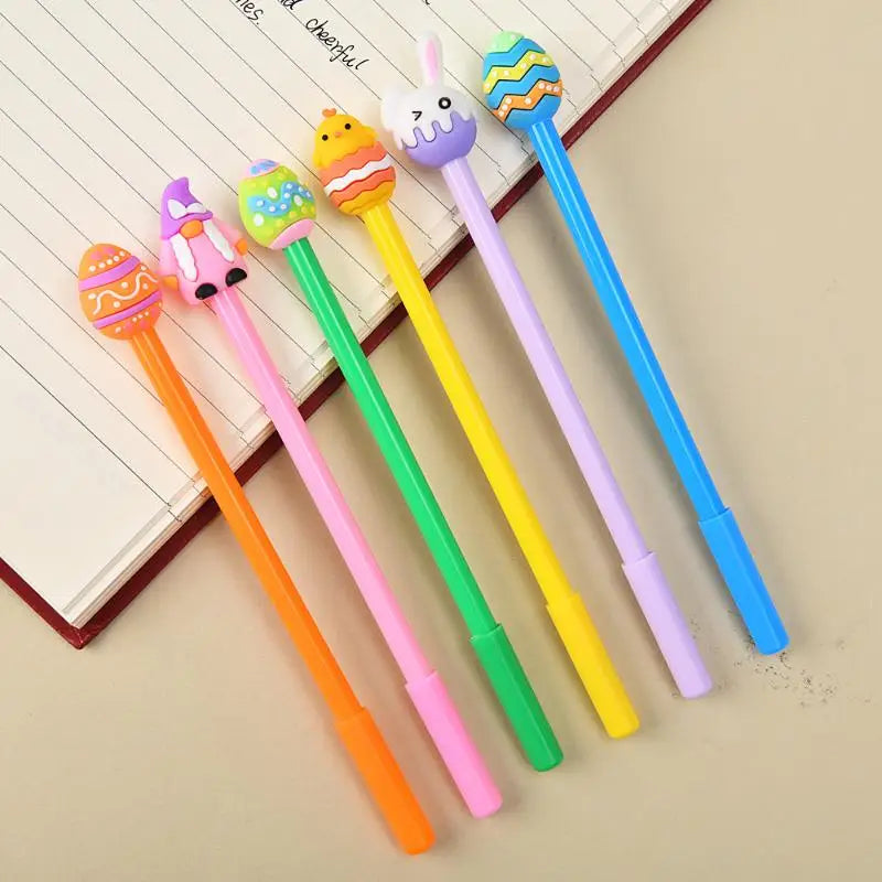 1 5 Easter Cartoon Silicone Rabbit Gel Pen Cute Writing Students Qme