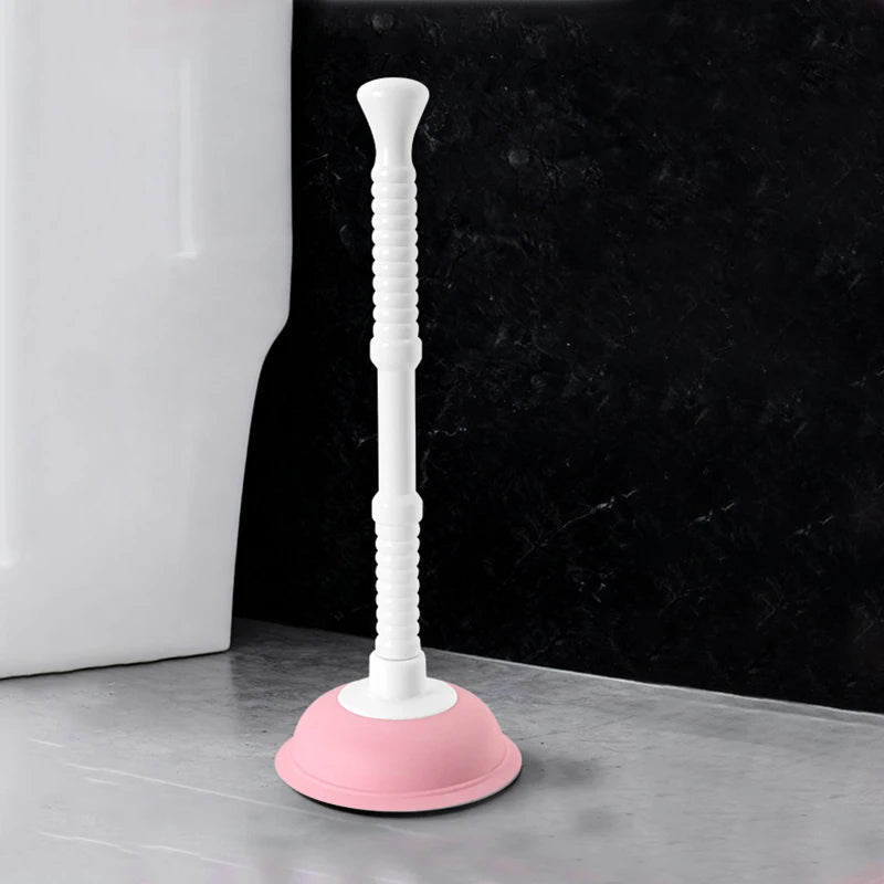 Plastic Toilet Plunger Anti-clogging Drain Cleaner Pipe Dredging Qme C