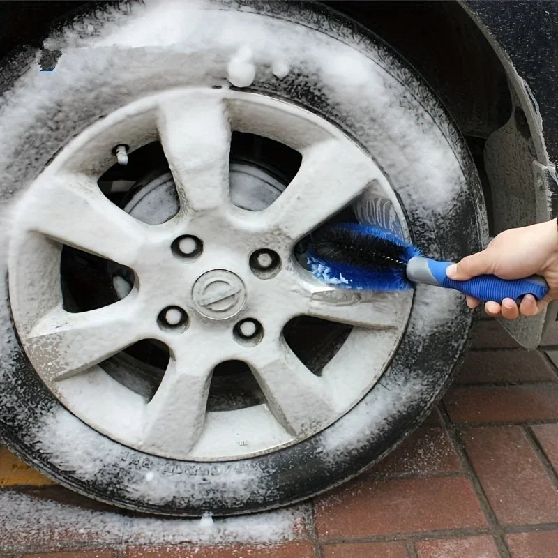 1pc, Non-Slip Car Wheel Brush - Soft Handle Tire Cleaning Brush for Easy and Effective Cleaning - Perfect for Household Qme