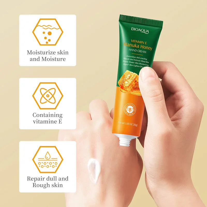 Vitamin E Honey Hand Cream+lip Balm Moisturize Skin Prevent Dryness Qme