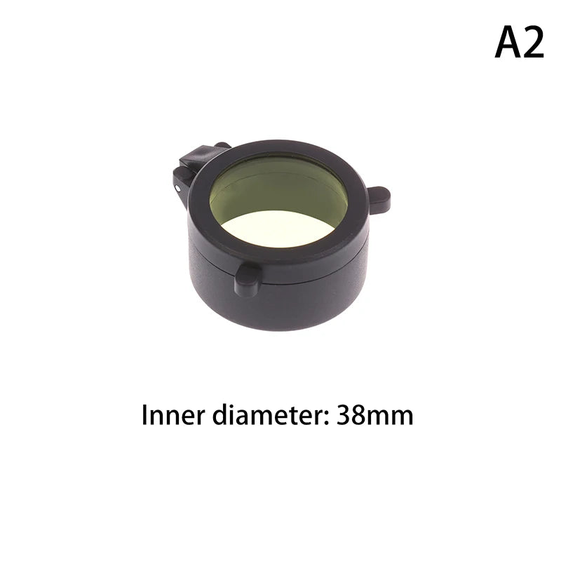 Rifle Scope Lens Cover Spring Up Quick Flip Openning Dustproof Qme A2