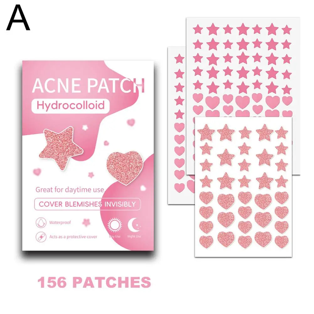 Cute Colorful Stars Pimple Patches Acne Patch Zits Blemishes Qme A-156pcs