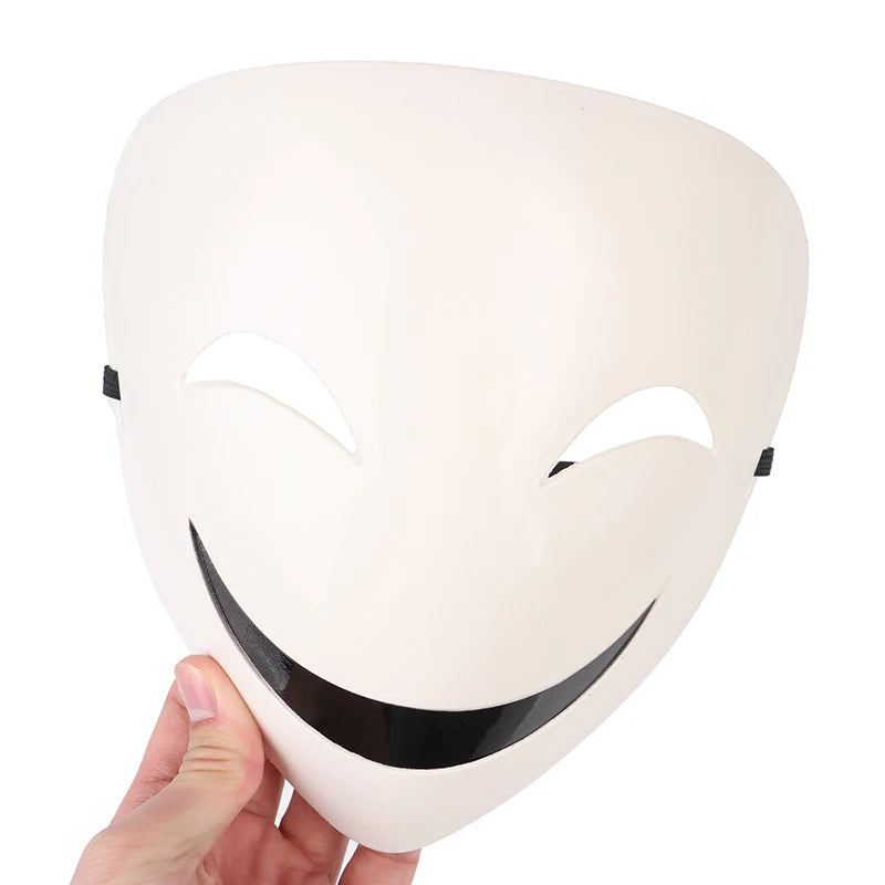 Adults Japanese Anime Black White Visible Adjustable Mask Helmet Cosplay. Qme
