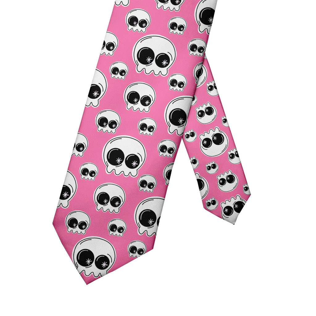 Funny Skeleton 3D Printed Tie Fashion Casual Business Office Unisex Qme