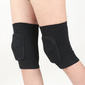 Sports Compression Knee Pads Elastic Protector Thickened Sponge Brace Qme black M