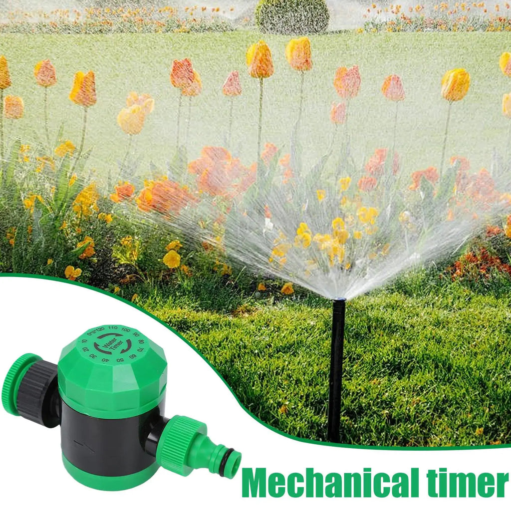 Water Timer Adjustable Two-Hour Sprinkler Controller Mechanical Hose Timer For Patio Lawn Yard Pool Outdoor Plant Flower Home Qme
