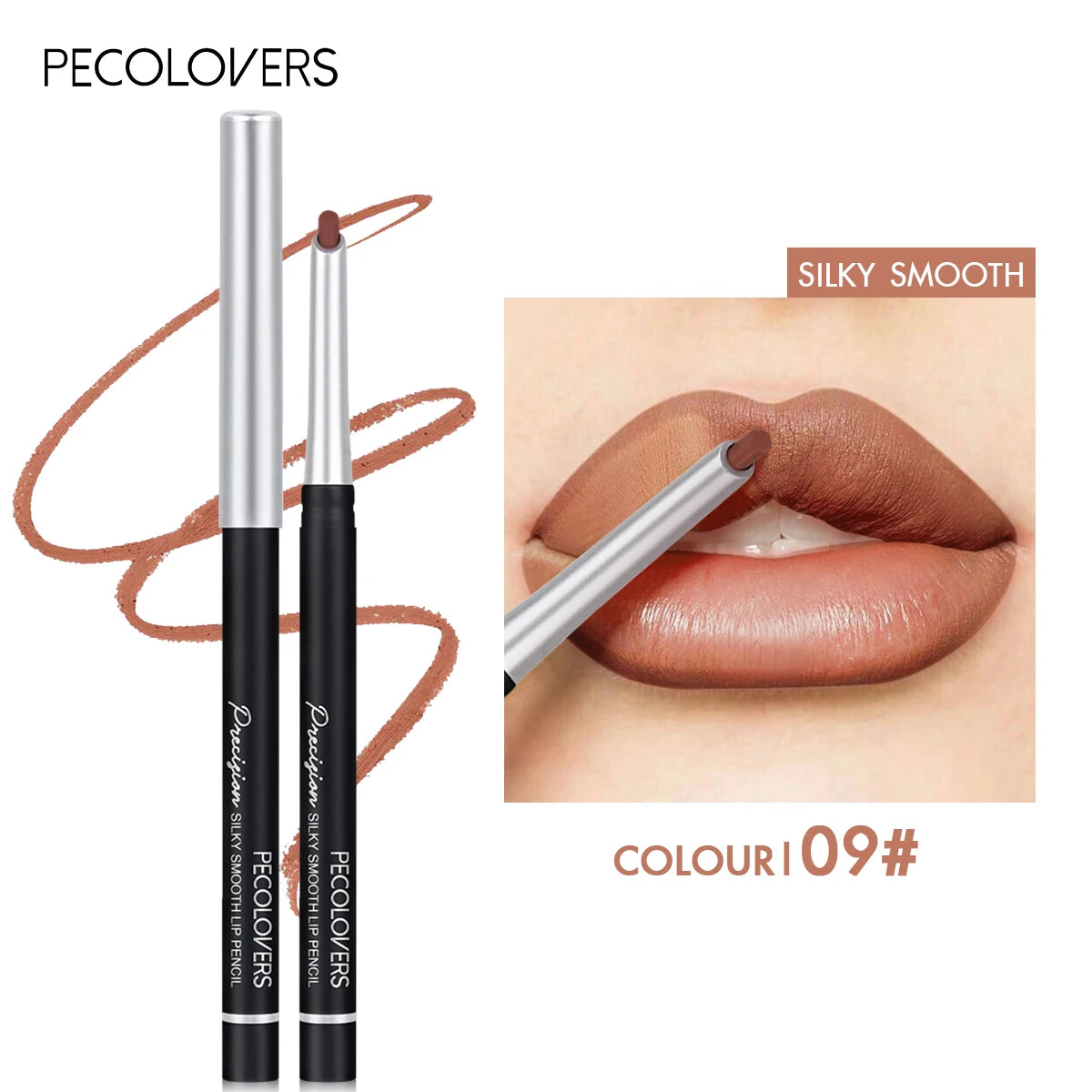 24-Color Matte Lip Liner Long-lasting Natural Effect Pencil All Skin Qme 09
