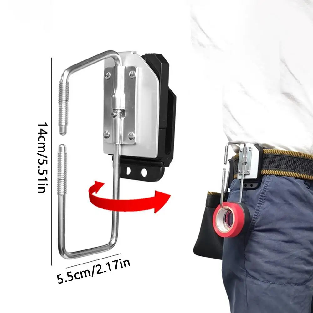 Electrical Tape Holder For Tool Belt Quick Release Heavy Duty Clip Measuring Tape Holder For Electrician Woodworking Work Small Qme A China Mainland