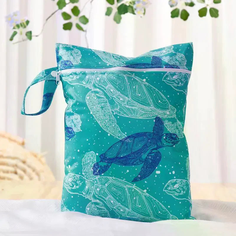 Waterproof Cloth Bag Wet Dry Bag Fashion Zipper Bag Washable Beach Pool Gym Bags For Swimsuits Wet Clothes Qme
