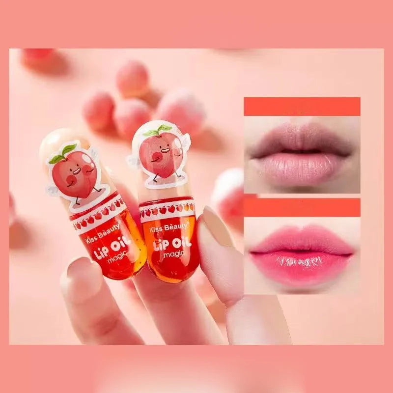 2 Packs Berry Lip Balm Moisturizing Gloss Lipstick Create Shiny Lips Qme 2PCS