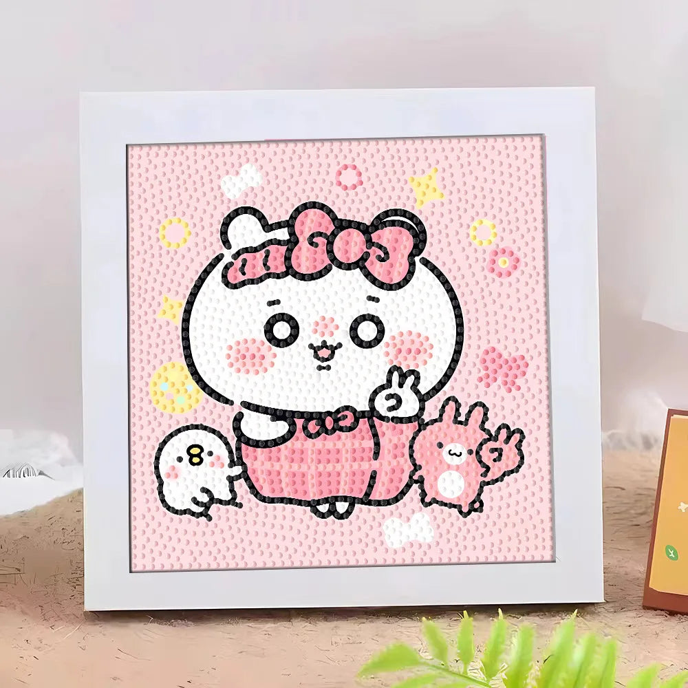Hello Kitty Kuromi Diamond Painting DIY Craft Frame Cartoon Students Qme 3