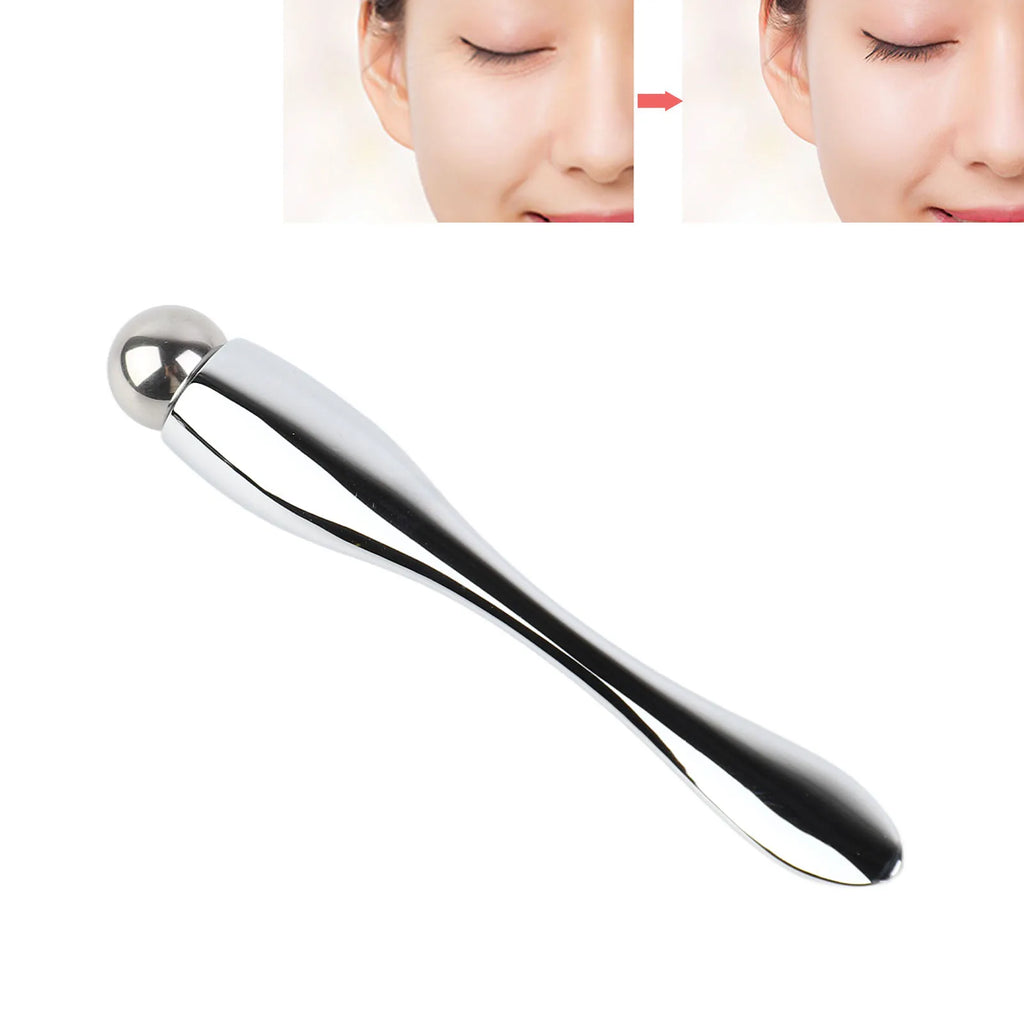 Eye Cream Roller Eye Cream Roller Wand Stylish Light Luxury Promote Absorption Metal Eye Massager Wand Face Roller Massager Tool Qme