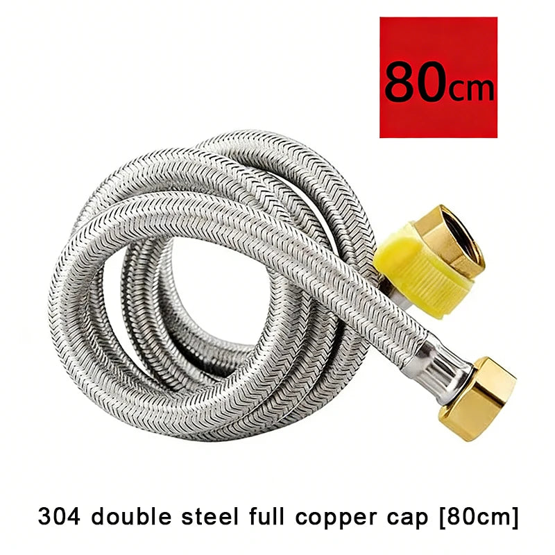 Stainless Steel Braided Tubing High-Pressure Thickened Hot And Cold Water Inlet Pipe Qme A6