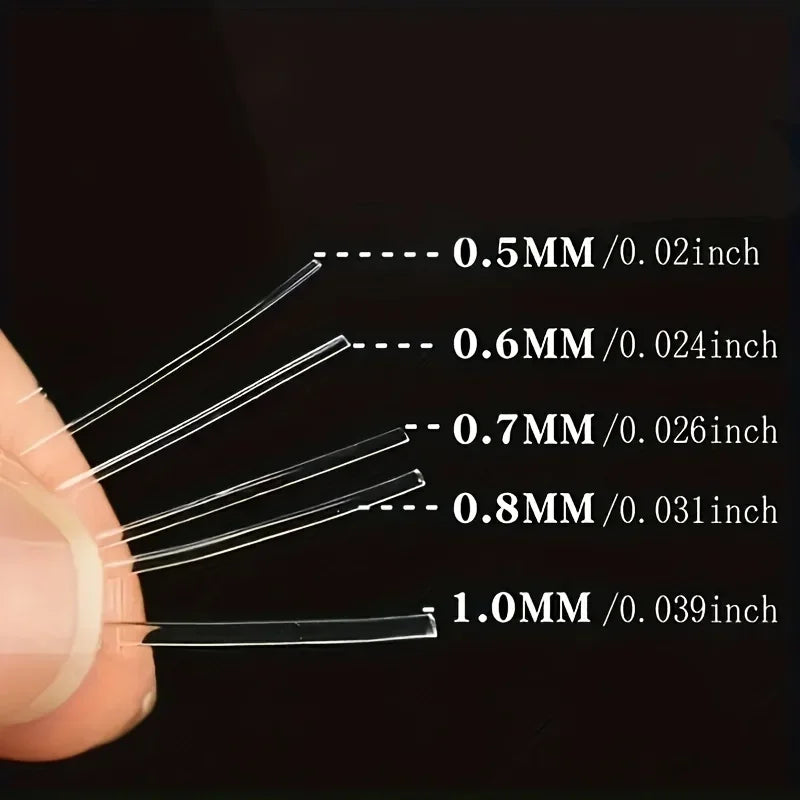 Large roll of transparent elastic thread, handmade DIY beaded elastic rope, jewelry-making accessory material for bracelets Qme