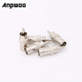 ANPWOO BNC Female to RCA Male Jack CCTV Cameras Accessories Plug Adapter For AHD TVI CVI Camera System Qme 50PCS