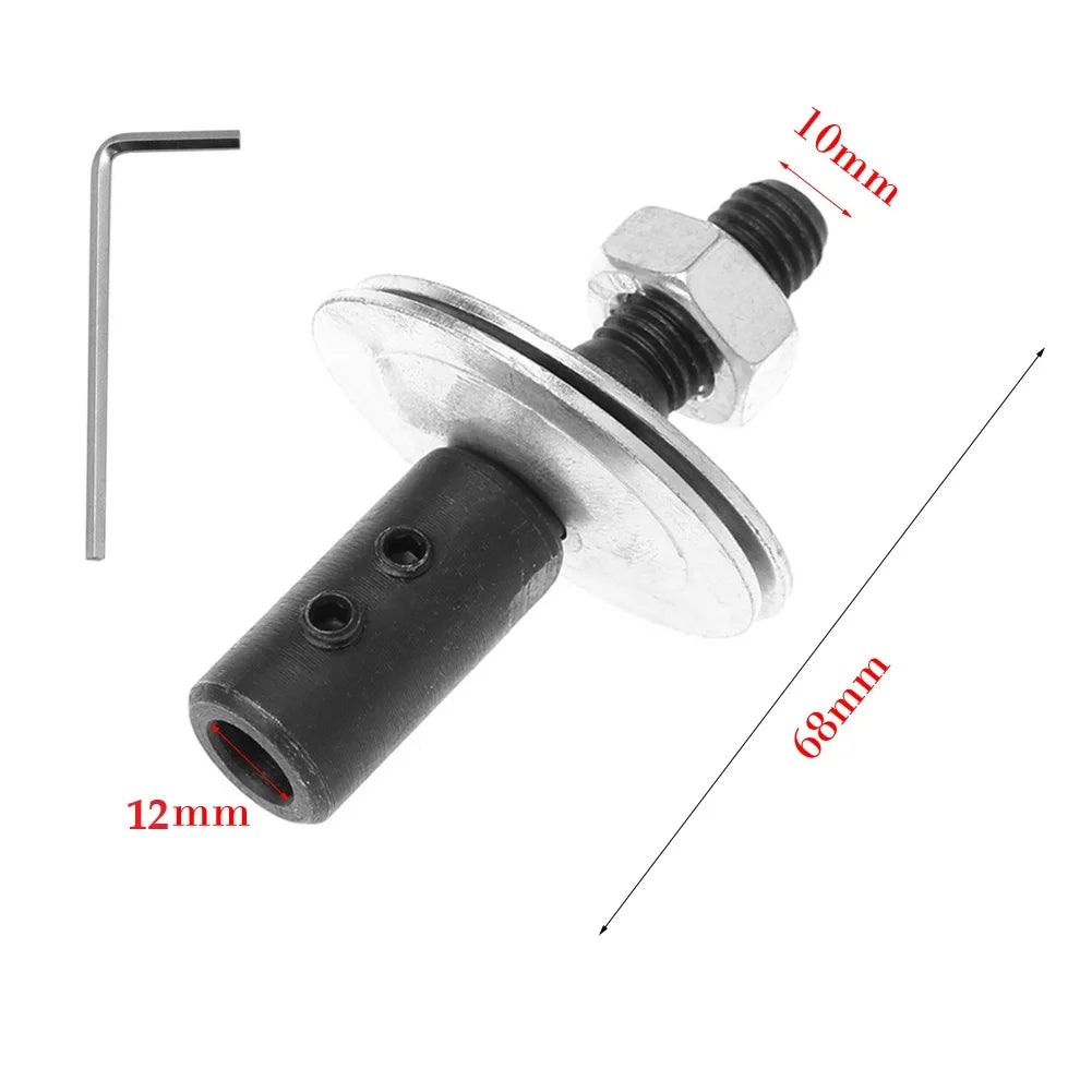 1 Set Spindle Adapter Left/ Right Replacement For Grinding Polishing Shaft Motor Bench Grinder Power Tool Parts Qme Right-12mm