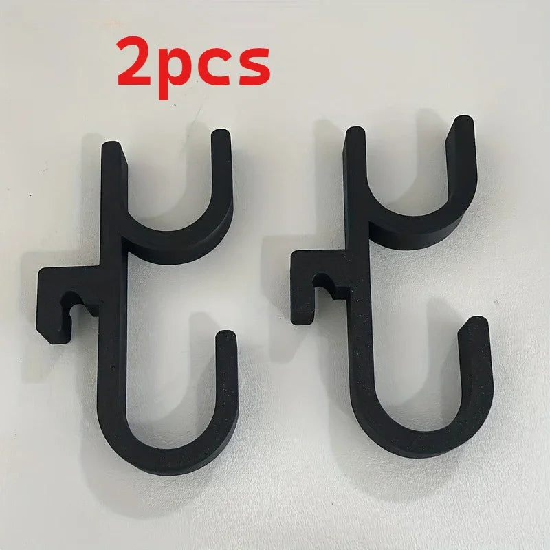 2Pcs Car Umbrella Hook Trunk Umbrella Holder Suitable for Any Cars with No-Drill Installation Plant Towel Holder Auto Internal Qme 2pcs Double hook