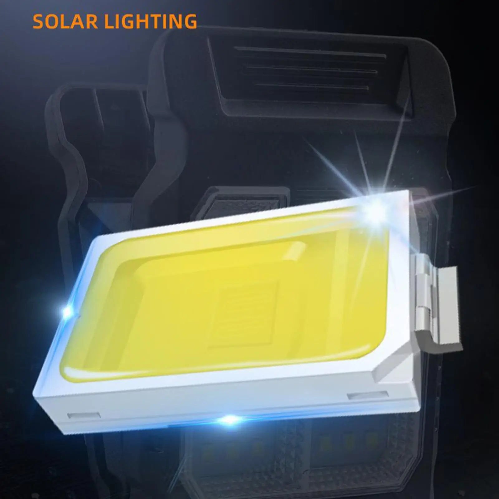 Clip Solar Lights Motion Sensor Portable Survival Lighting LED Fence Qme